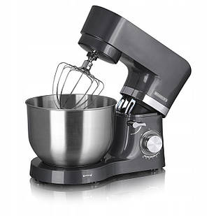 Планетарний кухонний міксер тістоміс 6,5 л 1300 Вт сірий HEINRICH'S HKM 6278 TITAN Німеччина