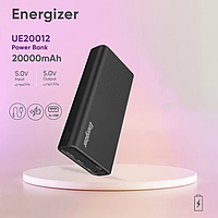 Повербанк 20000 mAh наружный аккумулятор, портативное зарядное устройство Power Bank Energizer UE20012