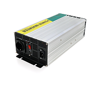 Автономний інвертор RITAR RSCU-1500, 12V/220V, 1500W з правильною синусоїдою + вбудований зарядний пристрій