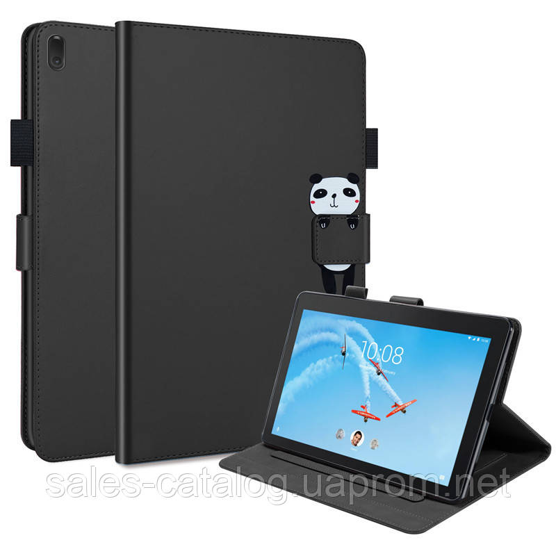 Чохол-книжка Animal Wallet Lenovo Tab M10 P10 Перше покоління Panda Чорний SC, код: 8096939