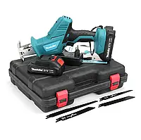 Акумуляторна шабельна пила Makita JR-180 (18V, 4 Ah) Ножівка Макіта електропила з підсвіткою