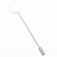 Основи для брошки Finding Піна шпилька Срібляста 77 мм х 10 мм Основа під вставку 10 мм