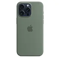 Чехол Силиконовый iPhone Айфон 15 Pro Max Про Макс Apple Silicone MagSafe Магнитом (анимация)-Зеленый Cypress