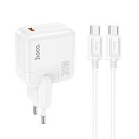 Адаптер сетевой HOCO Type-C to Type-C Cable Advantage single port charger C112A |Type-C, 30W/3A, PD/QC|