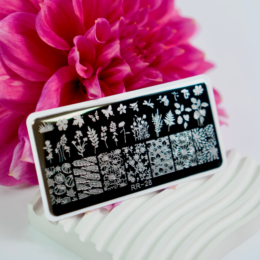 Пластина для стемпінгу RR-26 на пластиковій основі, фото 1