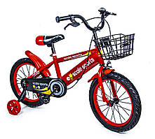Велосипед дитячий 16 Scale Sports T13 ручне та дискове гальмо Red (1138490598) NC, код: 2390632