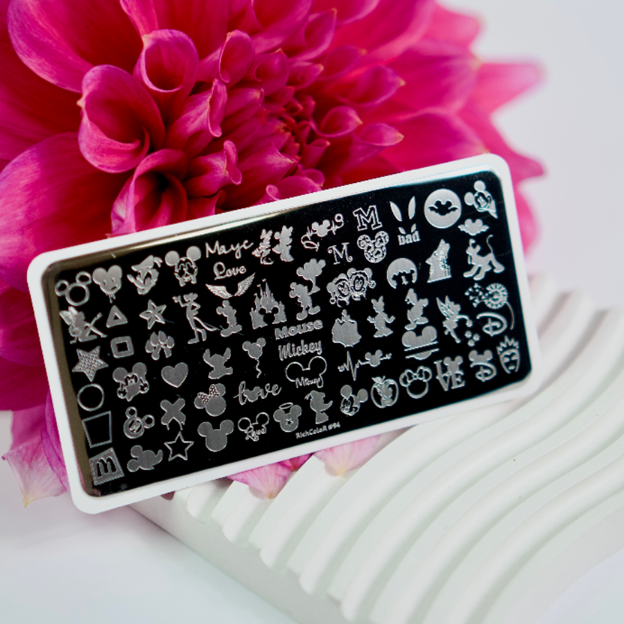 Пластина для стемпінгу RR-94 на пластиковій основі, фото 1