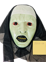 Карнавальная маска Монахини на Хэллоуин MA23-194 Н