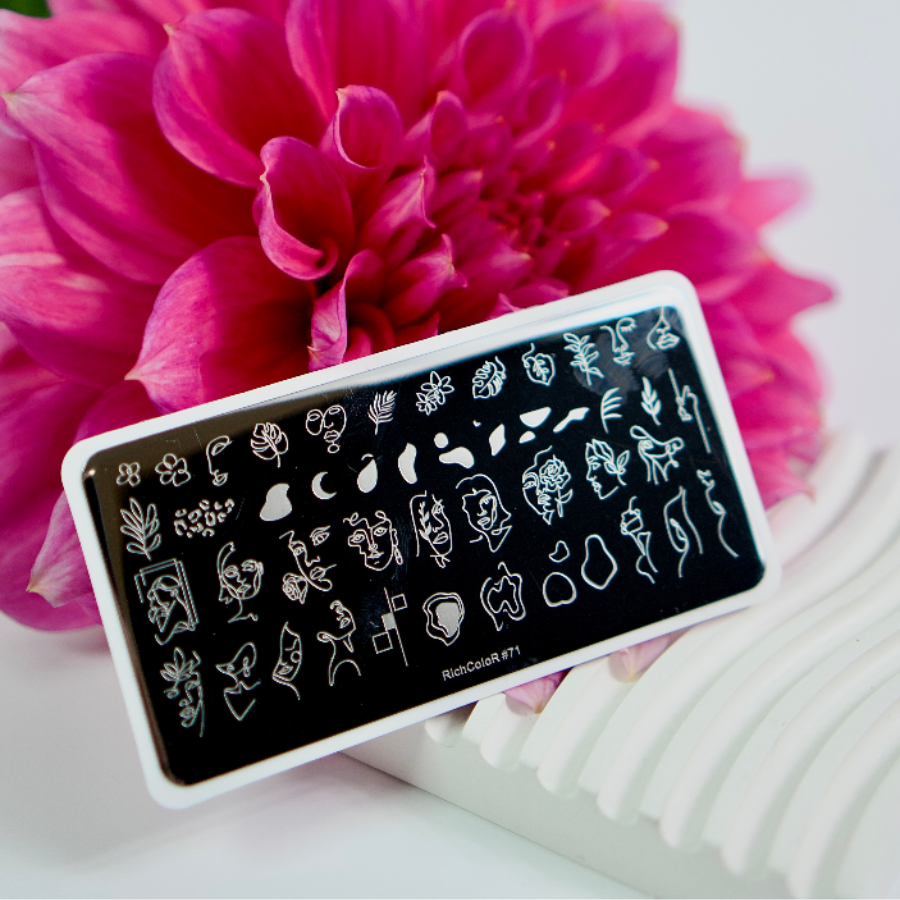 Пластина для стемпінгу RR-71 на пластиковій основі, фото 1