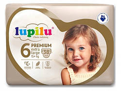 Підгузки Lupilu Premium Extra large 6 15+ кг 38 шт NC, код: 7615459