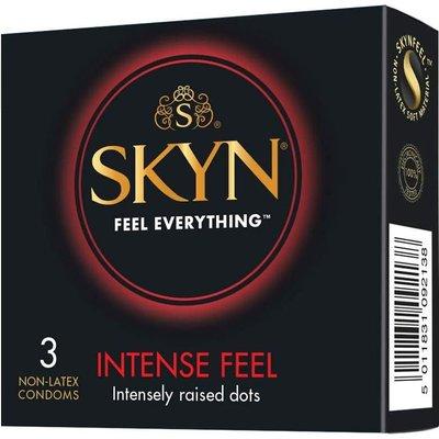 Презервативи Skyn Intense Feel 3 шт безлатексні з пухирцями