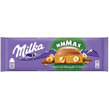 Шоколад Milka Mmmax Nuss & Nougat-Crème, 300 грам