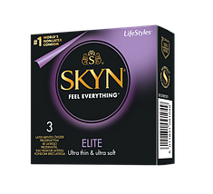 Презервативи Skyn ELITE 3 шт безлатексні ультратонкі, фото 2