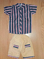 Костюм для мальчика рубашка и шорты Mine 116-122 см Синий (ю113) VK, код: 1746683