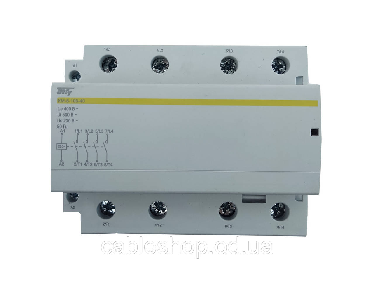 Контактор модульний КМ-6-100-40 100А 230AC 4NO 4р 6мод. TNSy