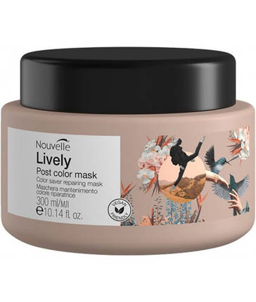 Маска після фарбування волосся Nouvelle Lively Post Color Mask 300 мл, фото 1