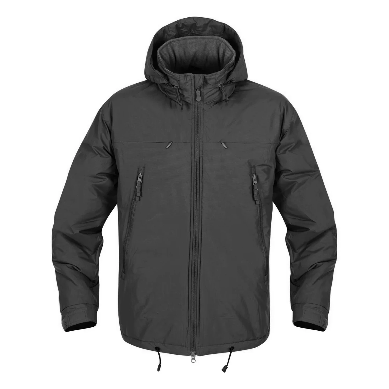 Куртка зимова Helikon-Tex HUSKY Tactical Winter/ Водовідштовхувальна тактична чорна куртка ріпстоп з капюшоном, фото 1