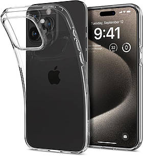 Чохол Spigen для iPhone 15 Pro Max - Liquid Crystal, Crystal Clear (ACS06557)