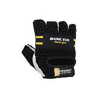 Рукавиці для фітнесу та важкої атлетики Power System Basic EVO PS-2100 XS Black-Yellow SK, код: 1214630