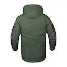 Тактична куртка з липучками зимова SoftShell Олива/ Водовідштовхувальна армійська куртка хакі з капюшоном, фото 2