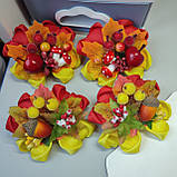 Осенние бантики для дівчаток осінні заколки резинки осень обруч 80 грн шт, фото 4