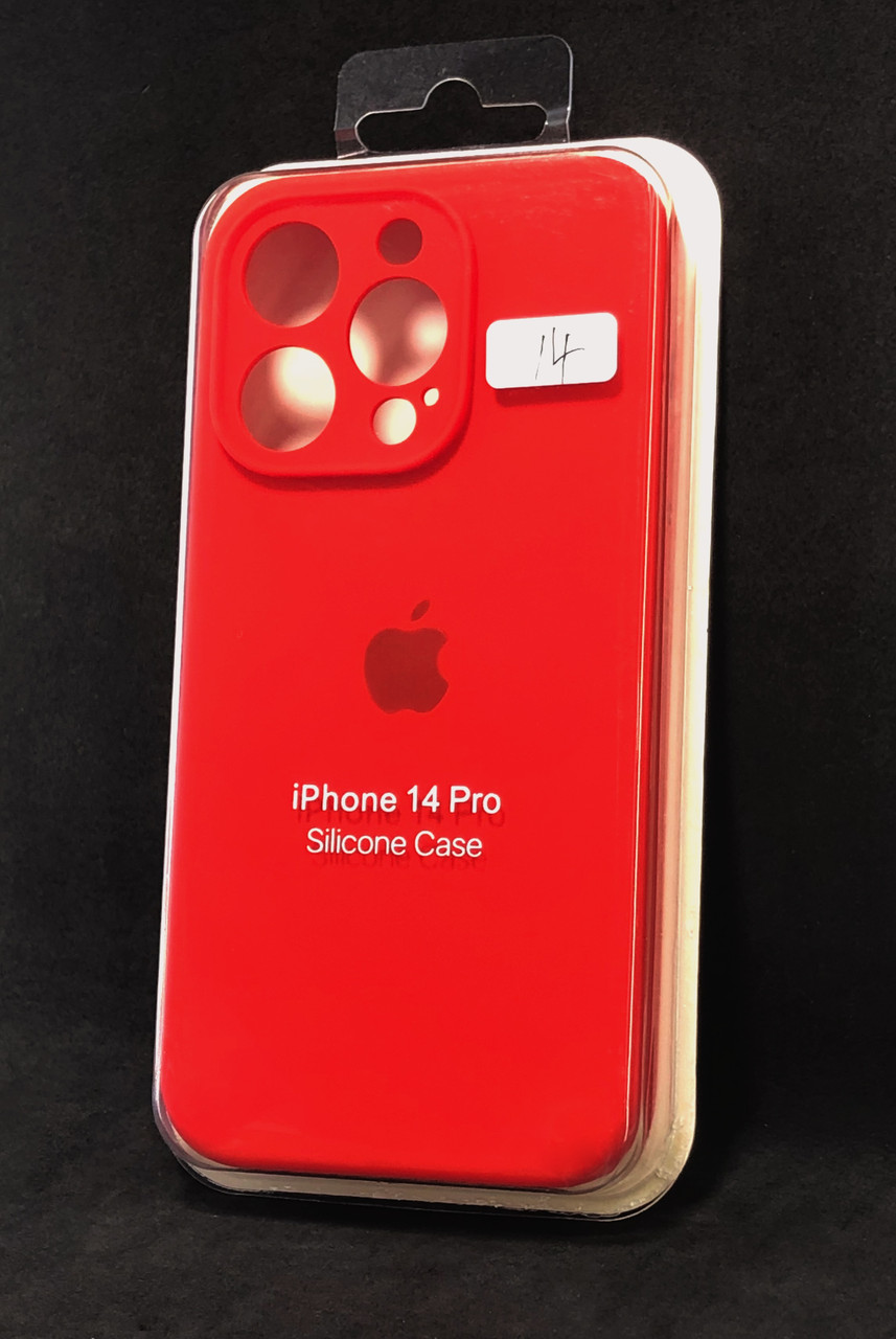 Чохол для телефону iPhone 14Pro Silicone Case original FULL Camera №14 Red (4you)