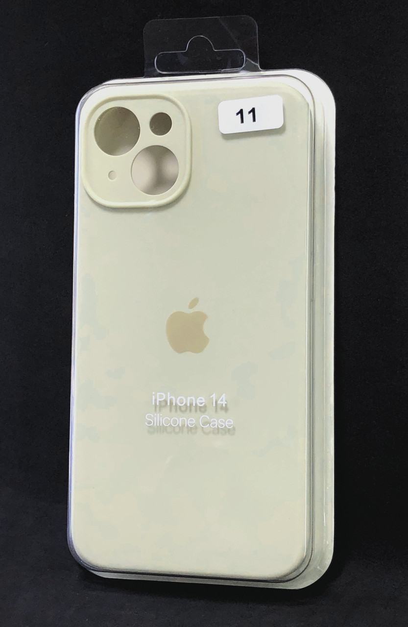 Чохол для телефону iPhone 14 Silicone Case original FULL Camera №11 antique white (4you)