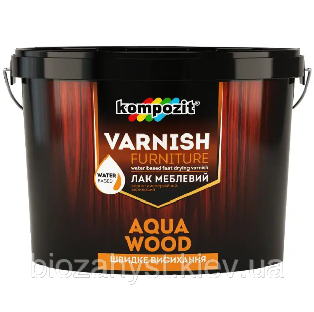 Лак меблевий AQUA WOOD /глянцевий 0.75 л