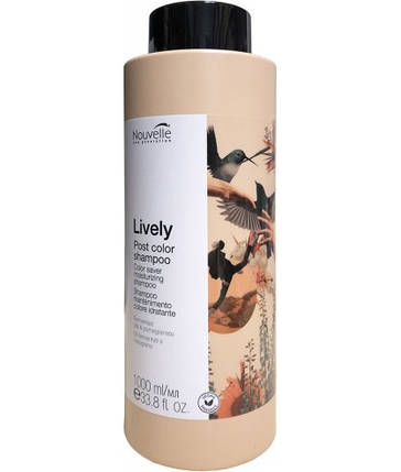 Шампунь після фарбування Nouvelle Lively Post Color Shampoo 1000 мл, фото 1