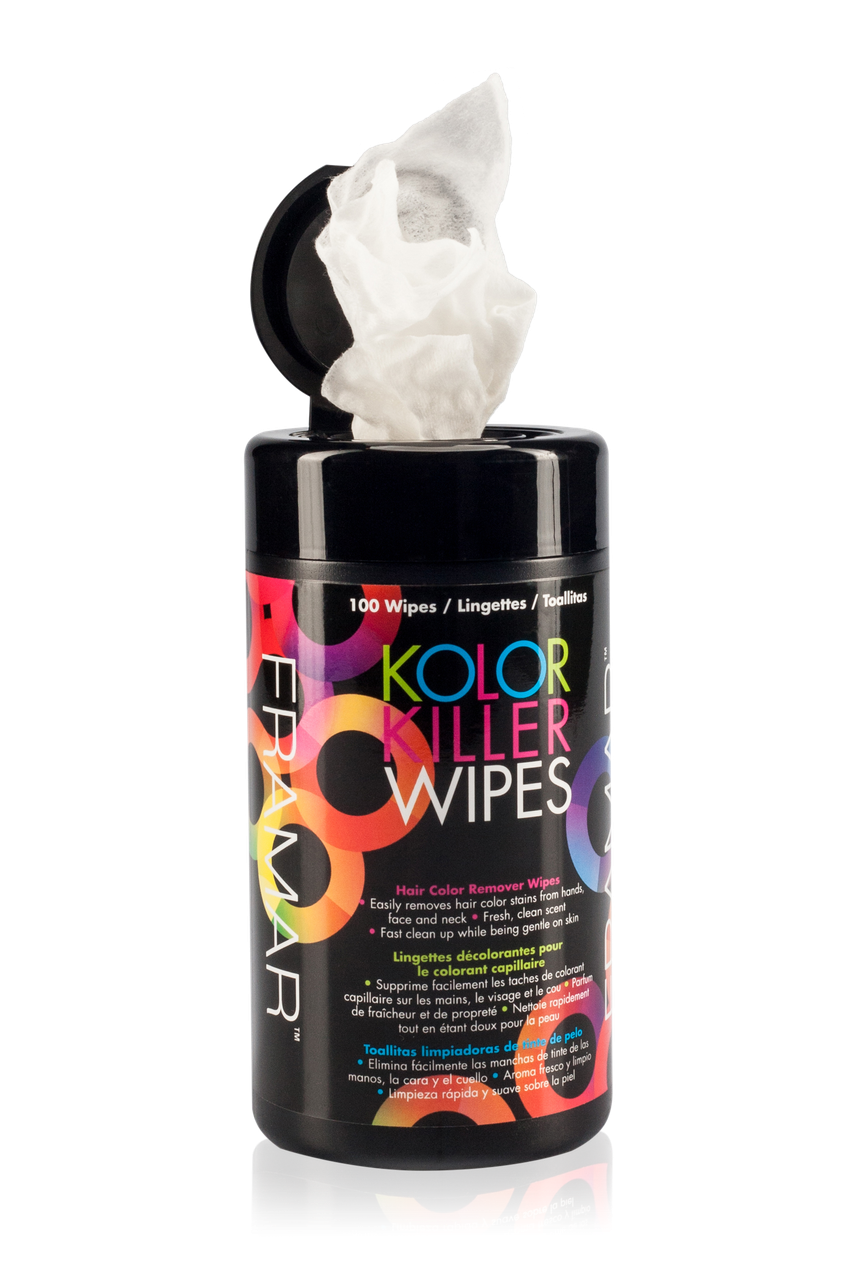 Серветки для видалення фарби зі шкіри Framar  Kolor Killer Wipes, 100 шт, фото 1