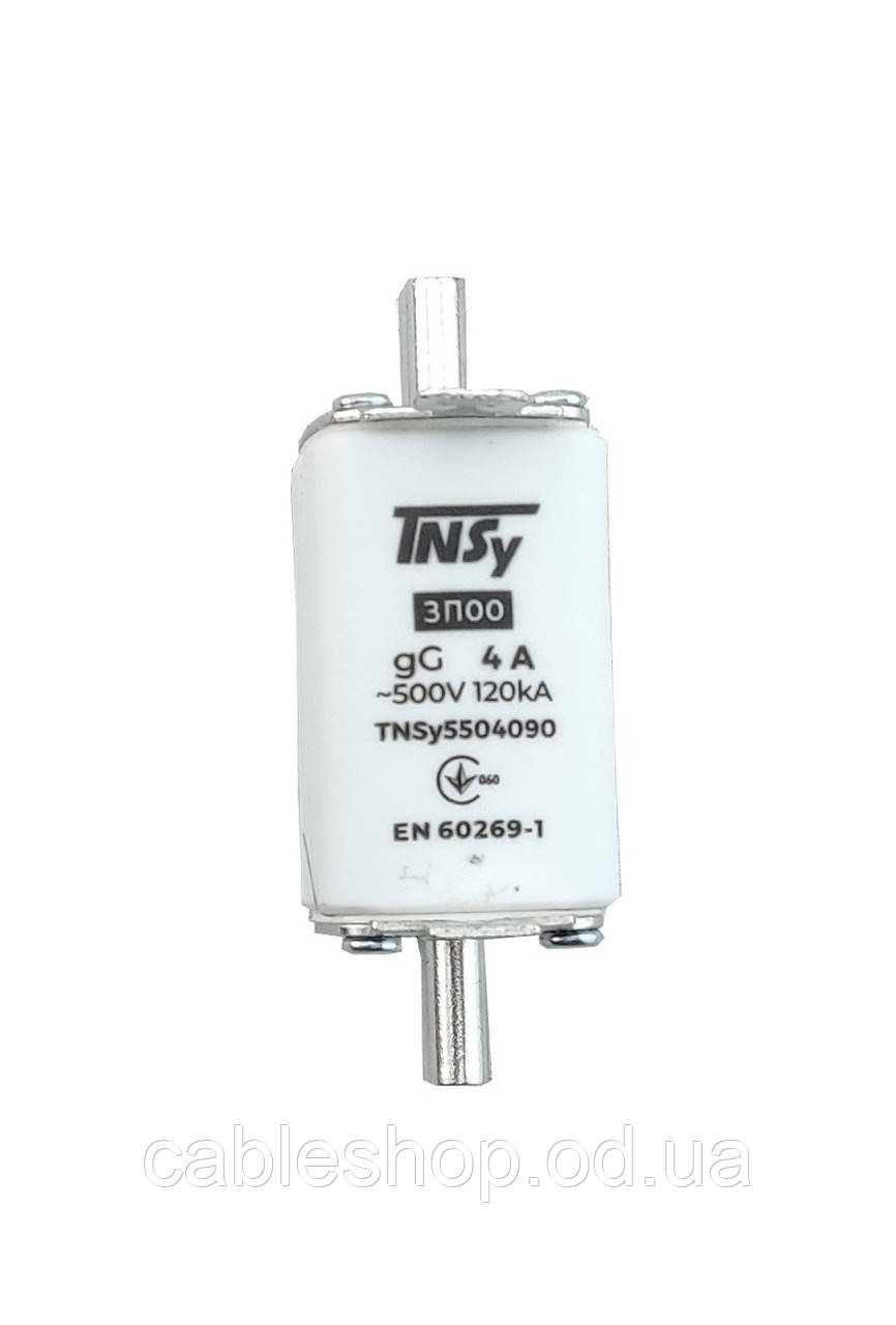 Плавкий запобіжник (вставка) ЗП00 габарит 00 4 А TNSy, фото 1