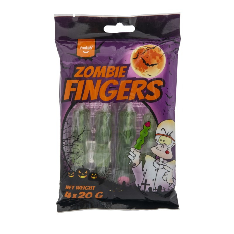 Льодяники Funlab Halloween Zombie Finger 80g