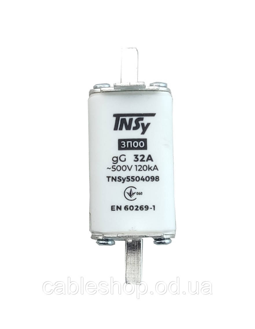 Плавкий запобіжник (вставка) ЗП00 габарит 00 32А TNSy