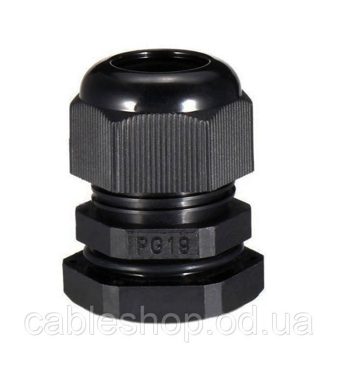 Сальник PG 19 d12-16 мм IP68 чорний TNSy
