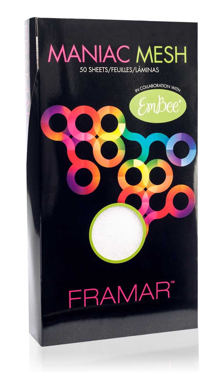 Багаторазові меш-пластини для фарбування Framar Maniac Mesh, 50 шт, фото 1