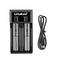 Зарядное устройство LiitoKala Lii-c2 для Li-Ion, Ni-Mh Ni-Cd (USB-C 2A 2 канала) CT, код: 8062202