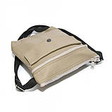 Шкіряна сумка на плече Gofin Світло-бежева (SMK-20023) SC, код: 1388539, фото 4
