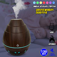 Увлажнитель воздуха с подсветкой Humidifier RGB 7 цветов света, аромадиффузор ультразвуковой 130мл BMP