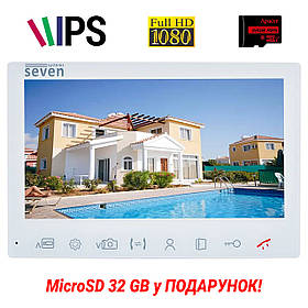 Відеодомофон 7 дюймів SEVEN DP–7575 FHD IPS white