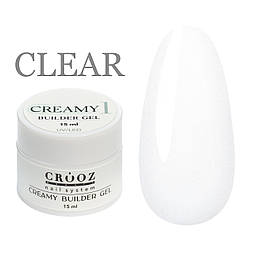 Однофазний гель CROOZ Creamy builder gel №01, 15 мл