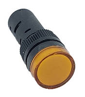 Лампа AD16DS d16mm жовта 110V AC/DC TNSy