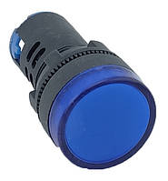 Лампа AD22DS d22mm синя 12V AC/DC TNSy