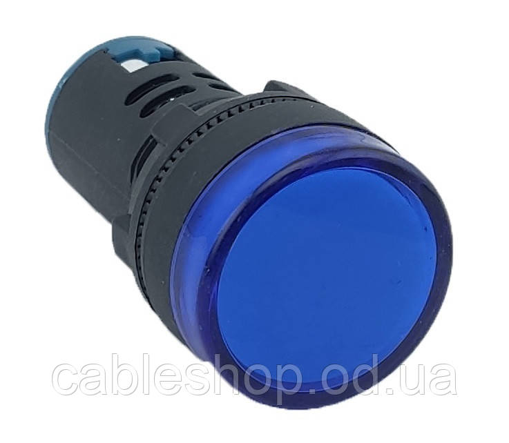 Лампа AD22DS d22mm синий 36V AC/DC TNSy, фото 1