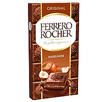 Шоколад Молочний з Фундуком Ferrero Rocher, Original Haselnuss 90г.