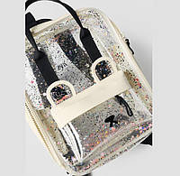Стильний рюкзачок для девочки прозрачный Zara 27×22 см