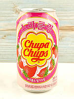 Газированный напиток с ароматом клубники Chupa Chups 345 мл (Корея)