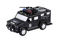 Копилка-сейф электронная с кодовым замком и отпечатком Hummer Машинка полицейская SK, код: 2553453