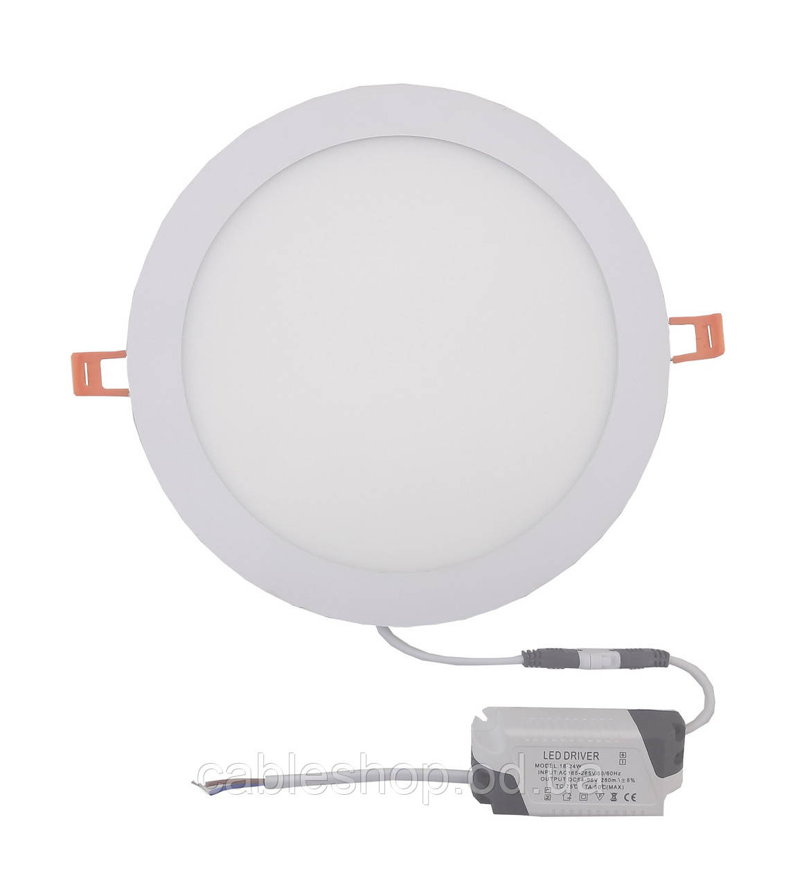 Світильник врізний LED Round Downlight 18W-220V-1300L-4000K Alum TNSy, фото 1