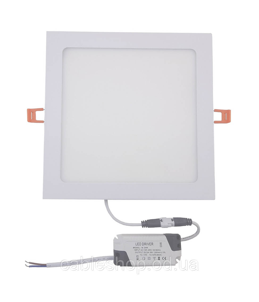 Світильник врізний LED Square Downlight 18W-220V-1300L-4000K Alum TNSy, фото 1