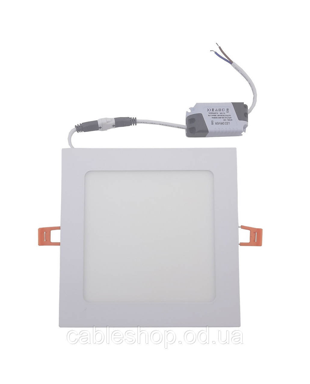Світильник врізний LED Square Downlight 12W-220V-850L-4000K Alum TNSy, фото 1
